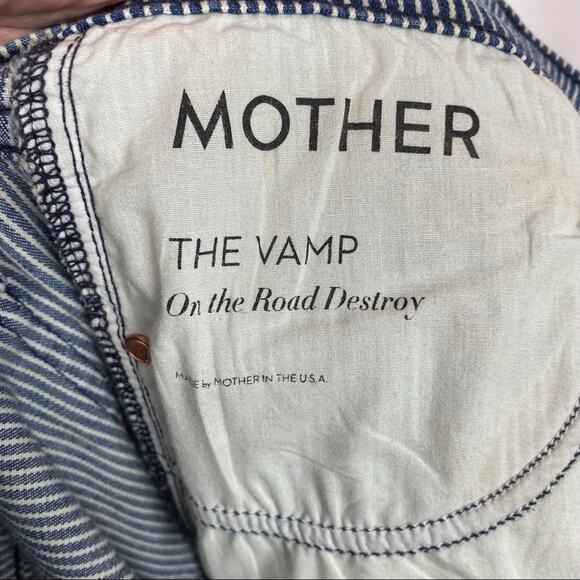 Mother The Vamp On The Road Destroy Wash Ankle Jeans Sz.27 - Picture 9 of 15